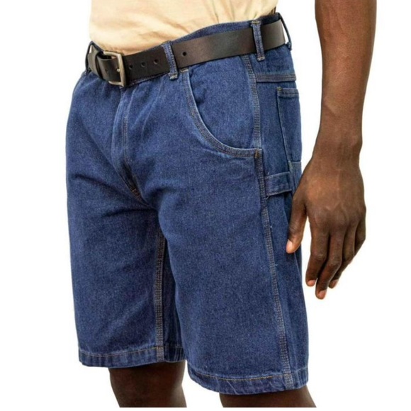 Key Men’s Denim Dugaree Shorts 🩳 Size 44 NWT - Picture 2 of 6